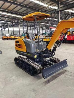 China 1.5 T Miniatura Backhoe Excavadora Mini Hydraulic Crawler Pequena dimensão Roda Construção Backhoe Jardim Casa Fazenda Estufa / Eletrodomésticos removíveis / Excavadora à venda