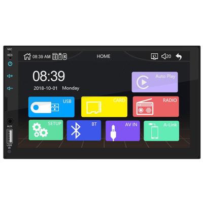 China New Full Touch Screen 2Din Universal Private Machining Stereo 7 Inch Top Car MP5 Player Carplay mp5 Camera Player for sale