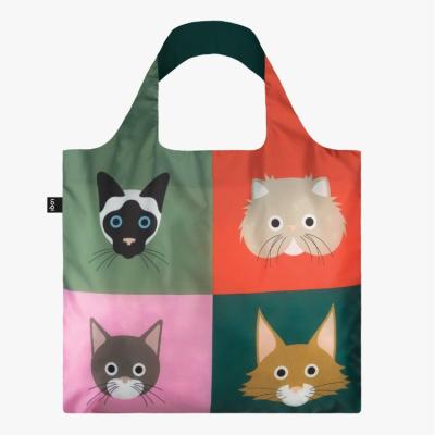 China 1m Handled Roll Up Reusable Shopping Bag In Small Case , Portable Roll Up Shopping Bag for sale