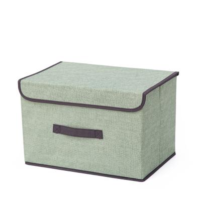 China Collapsible Folding Cloth Bin Lid Toy Storage Box Organizer for sale