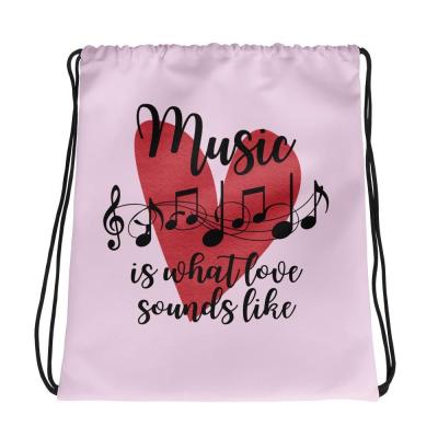 China Custom Eco-Friendly Thick Cotton Waterproof Mini Print Drawstring Bag Backpack Drawstring Bag for sale