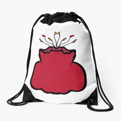 China Large drawstring backpack bag waterproof comfortable custom pattern sublimation large drawstring bag with drawstring for sale