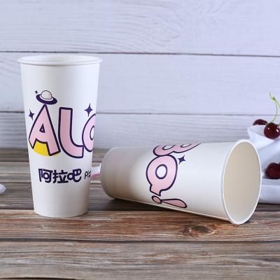 China Bio-degradable ZJPACK 12oz printed biodegradable disposable PLA coated custom logo paper coffee cups cardboard cup paper cup for sale