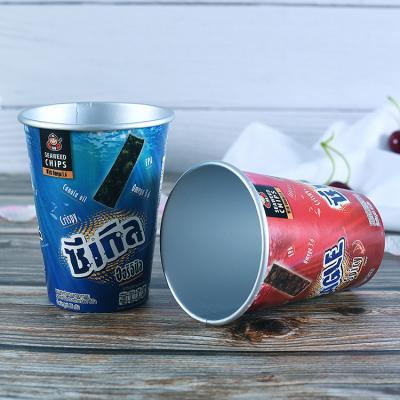 China Bio-degradable ZJPACK Custom disposable printed paper cup with aluminium foil inside for hot drinks and hot food for sale