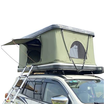 China ABS shell factory hot sale straight tie type straight lift type roof top tent camping tent car roof top tent for camping for sale