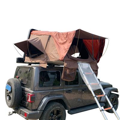 China Factory Sale Extended Type Side Opening Big Size Roof Top Tent Car Roof Tent ABS Top Shell In Ladder for sale