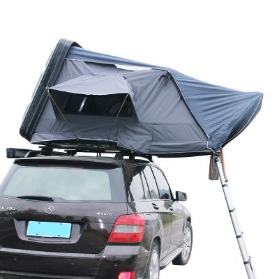 China Extended Type 1.6*2.1m Good Quality Side Opening Big Size Roof Tent Car Roof Tent ABS Top Shell In Ladder for sale