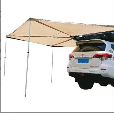 China Extended Type 270degree Oxford Canvas Triangle Hard Bracket 2.0m Radius Car Side Awning Car Side Tent for sale