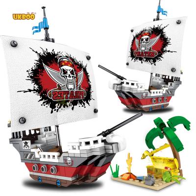 China Free Shipping 367PCS DIY UKBOO TOY UKBOO Island 1223pcs Model Building Blocks Bricks Pirate Shipbuilding ONE PIECE Boy Gift for sale