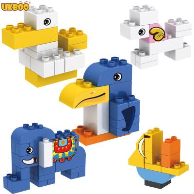 China Creative Animal Building Toy UKBOO H113 60pc Educational Building Toys Bricks For Children for sale