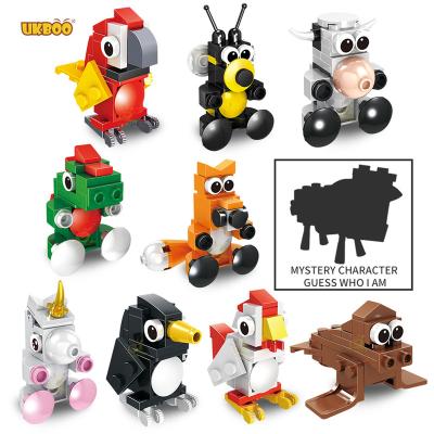 China Toy Free Shipping DIY Mini Brick Education Plastic Fox parrot cow toys animal building blocks brick education children 338pcs for sale