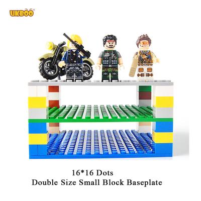 China Construction Toy Free Boarding UKBOO16*16 Dot Double Side Small Block Baseplate Board Bricks Toys Legoinglys Baseplate for sale