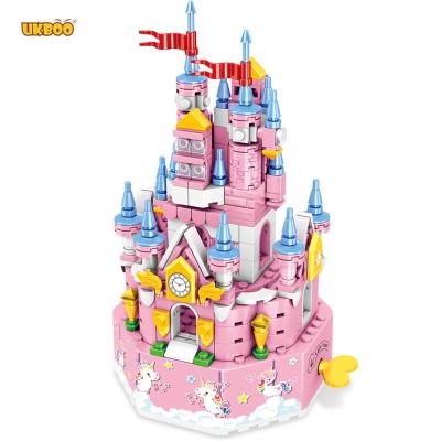 China Toy Free Shipping UKBOO 319pcs Castle-Music Building Blocks Princess Castle Model Music Dream Box Building With Figures for sale