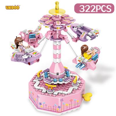 China DIY TOY Playground Music Ship Box Model Building Block Creative Moc Christmas Brick Toys Free Shipping UKBOO 322pcs for Children for sale