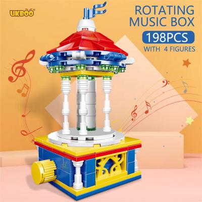 China DIY Creator Doll 198PCS Building Toy Free Shipping UKBOO Best NEW Figure Assembling Bricks Kids Friends Gifts Music Box Building Blocks for sale