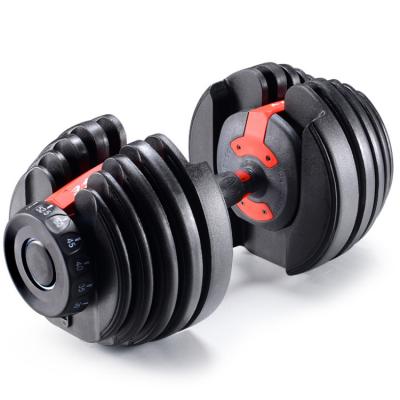 China Gym Equipment Adjustable Dumbells Weight Bearing Dumbbell Tablet Dumbbell 24kg/52.5lbs Adjustable Dumbbell for sale