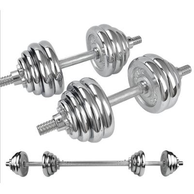 China 15/20/25/30 Cast Iron Gym Equipment Dumbells Adjustable Barbell Man's Plated Dumbbell for sale