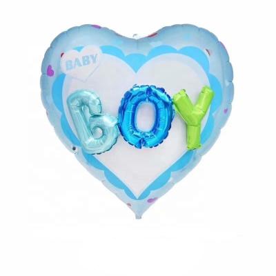 China Advertising Toy New Arrival Large Heart Foil Balloon For Baby Shower Birthday Party Decoration for sale