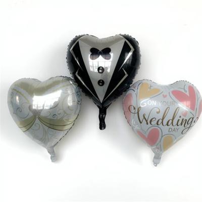 China 18 Inch Love Aluminum Foil Balloon Wedding Layout Birthday Party Decoration Recycled Balloons for sale