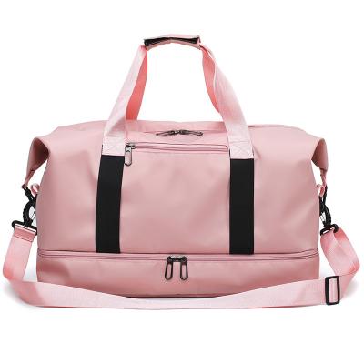 China Eco-friendly fashionable custom duffel bag with shoe compartment for outdoor activities for sale