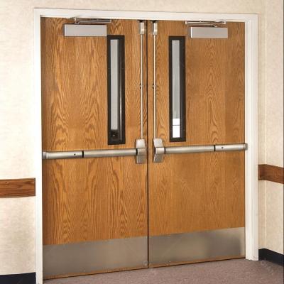 China BS 476 Modern American Wood Designer Fire Doors Internal Fire Door Vision Glass For Fire Rated Door for sale