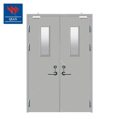 China BS 476 Fire Proof Door Fire Proof Door 3 Panel Modern American Standard Hospital Hospital Fire Rated Door 3 Residential Panel for sale