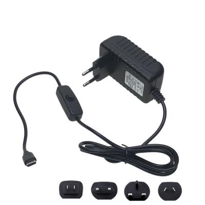 China AC/DC Adapter 5v 3a Power Adapter With Switch USB Type-C For Raspberry Pi 4B YS-503 for sale