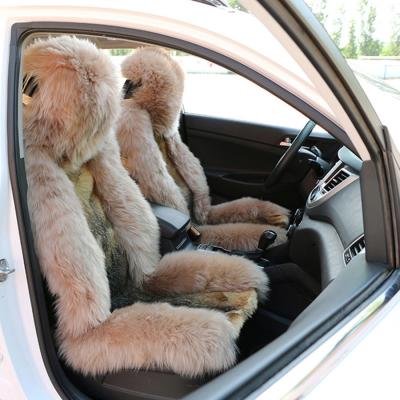 China Comforable Wholesale Price Front Seat Cover Artificial Fur Baby Car Seat Universal Car Seat Cover Long for sale