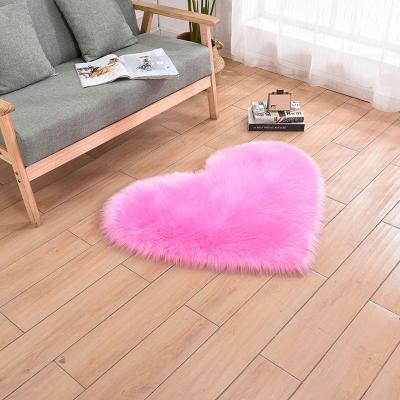 China Cheap Price Luxury Sheepskin Wool Floor Mats Rugs Household Living Room Faux Fur Rugs And Blankets Washable for sale