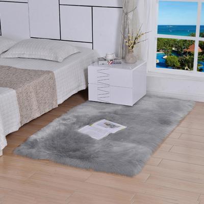 China Cheap Washable Hot Sale Fashion Desgin Faux Sheepskin Carpet Blanket Fur Blankets Faux Fur Rug New for sale