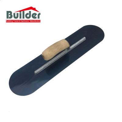 China Blue Rounded Steel Construction Tools Plastering Trowels OEM for sale