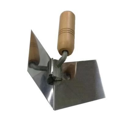 China Coved Drywall Tools Wood Handle Inside Corner Trowel for sale