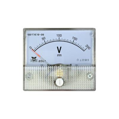 China Voltmeter Gauge Mounted Instrument For DC Use With 85C1 DC 200V 56 * 64mm Size 85C1 Support Customized for sale