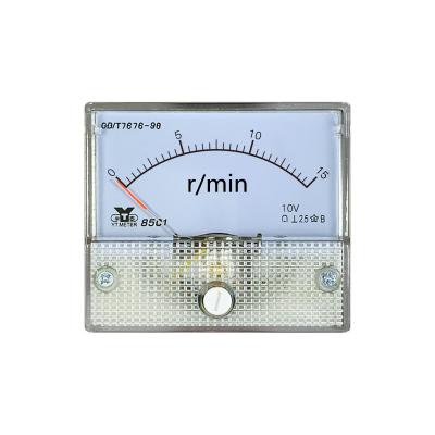 China 10V Tachometer Size 56*64mm RPM Speed ​​Measuring Instrument Input 15R/min 85C1 Custom Support 85C1 for sale