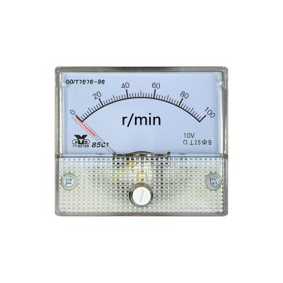 China Custom 10V Tachometer Size 56*64mm RPM Support Speed ​​Measuring Instrument Input 100R/min85C1 85C1 for sale