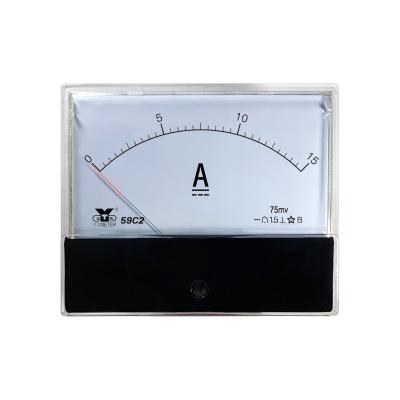 China 10a 20a 30a 50a 800a 100 * 120 DC Ammeter 59C2 59c2 Ammeter Indicator DC Ammeter 75mV for sale