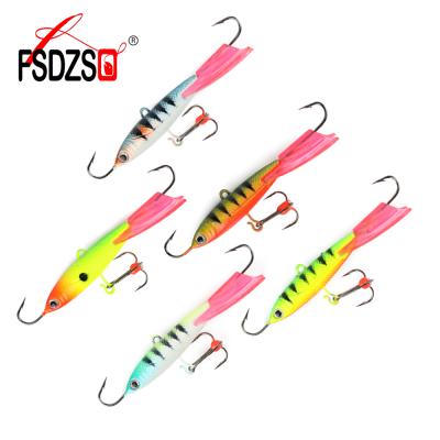 China Winter Ice Fishing Lure Jig Bait Dipper 3D Fish Eye Hook Lead Lure Building Hard Lure WPEB003 for sale