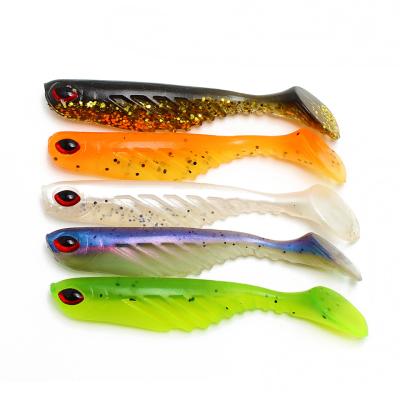 China Newbility Vivid Fish Colors Soft Plastic Fishing Lure 7cm 2.9g Ttail Fishing Lure 1025 for sale