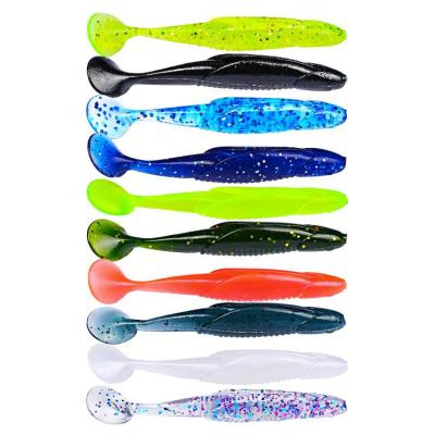 China Newbility Vivid Fish Colors Soft Plastic Fishing Lure 9.5cm 6.2g Ttail Fishing Lures DW6001 for sale