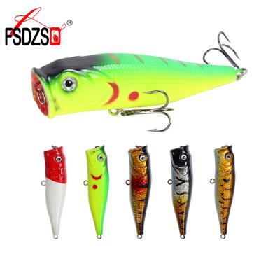 China Fishing Lures Wholesale 14g 9cm Snap Lure Top Water Bait Floating Hard Artificial Sea Bass Fishing Pesca 1261 for sale