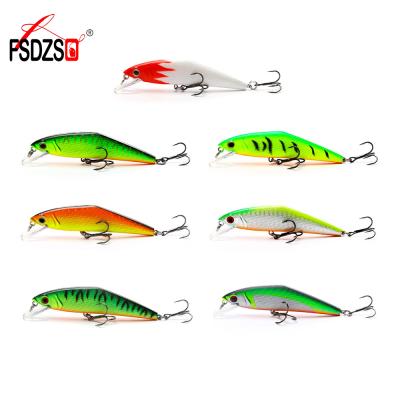 China 8.5cm Fishing Lure Plastic Minnow 13.5g Hard Bait With 3 Realistic 3D Lure Eyes Fishing Tackle Hooks for sale