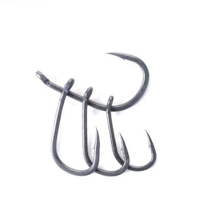 China hi-carbon steel coated japan hook 4# 6# 8# 10# high carbon barbed hooks carp fishing tackle for sale