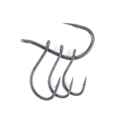 China Size 2#/4#/6#/8# Hi-carbon Steel Coating Barbed Fish Hook Tackle Barbed Carp Fishing PESCA for sale