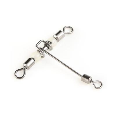 China Sea Fishing Tackle Hook Connector Fishing Barrel Snap Brass Swivel 12 for sale