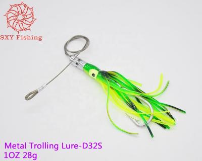 China Copper SXY FISHING Metal Lures Trolling Set Big Lure Deep Sea Bait D32S 28g 1OZ for sale