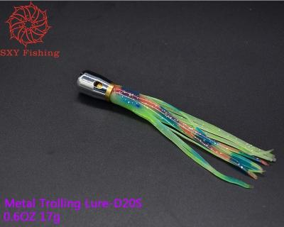 China Copper105 SXY FISHING metal fishing lure small scale trolling bait lure metal head octopus skirt D20S for sale