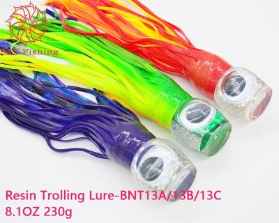 China SXY Resin FISHING Resin Lures Trolling Set Big Lure Plastic Trolling Paper Lure Pearl Shell BNT13A/13B/13C for sale