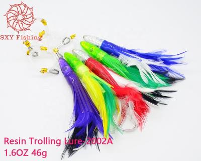 China SXY FISHING Resin Fishing Lure Big Gema Lure Tuna Feather Tuna Bait Fishing Lure 2002A 2002A for sale