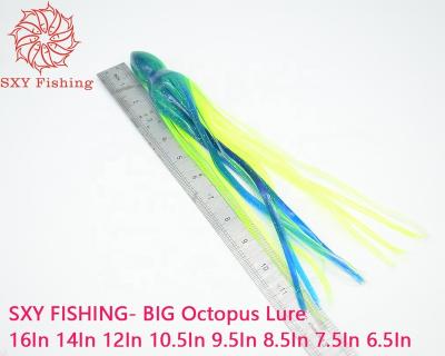 China PVC SXY FISHING BIG Octopus Lure Multicolor PVC Octopus Skirt Squid Skirt 3.5in 4.5in 5.5in 6.5in 7.5in 8.5in for sale