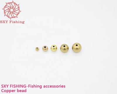 China Copper SXY FISHING Fishing Accessories Other Fishing Supplies Copper Bead Metal Beads 4mm 5mm 6mm 7mm 8mm 9mm 10mm for sale